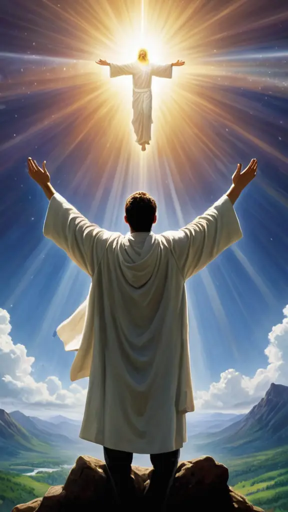 صوره لشخص يدعي الله عز وجل 