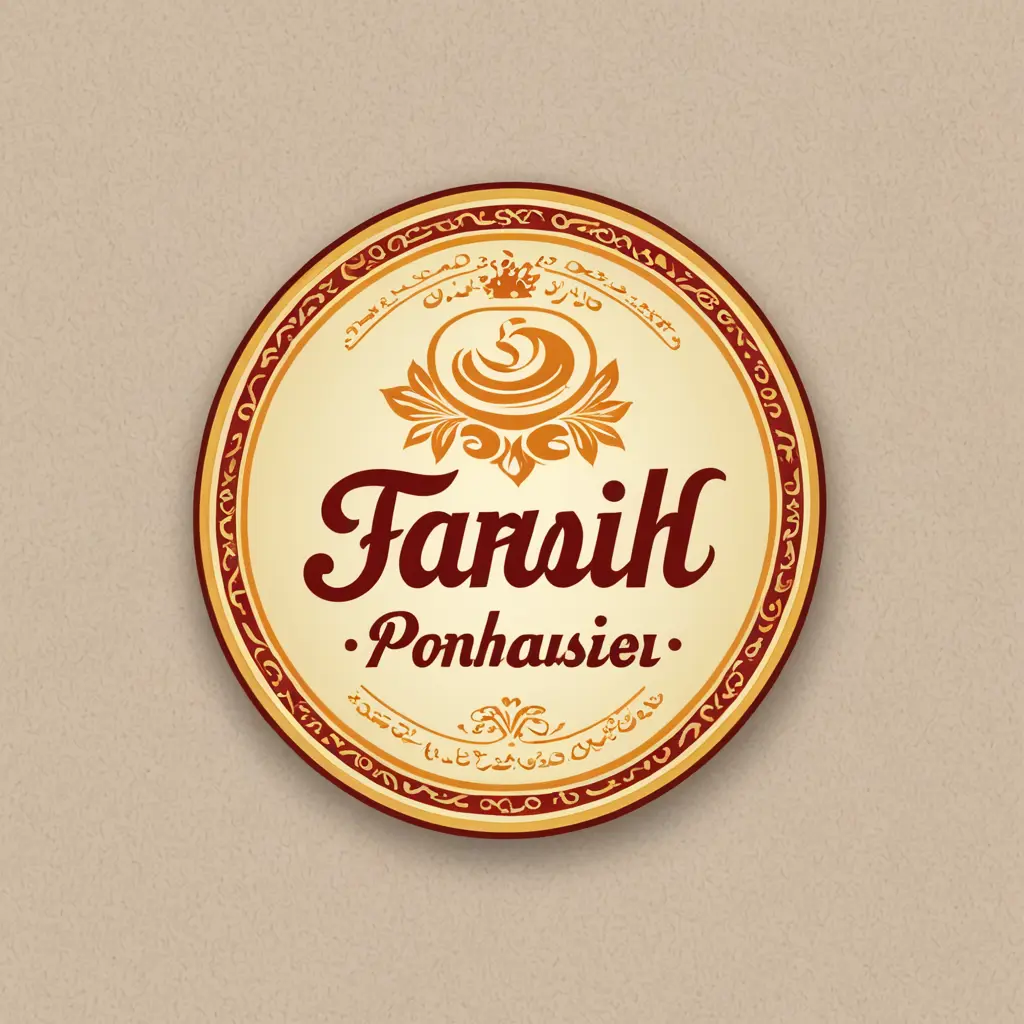 شعار محل حلويات شرقية بإسم. فرح محسن للحلويات والمعجنات