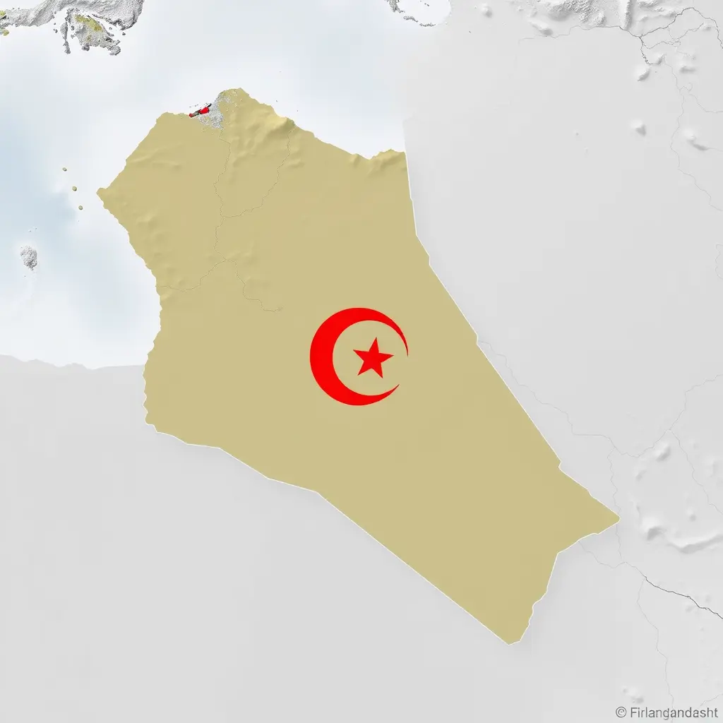 خريطة ولايات الجزائر في الارض