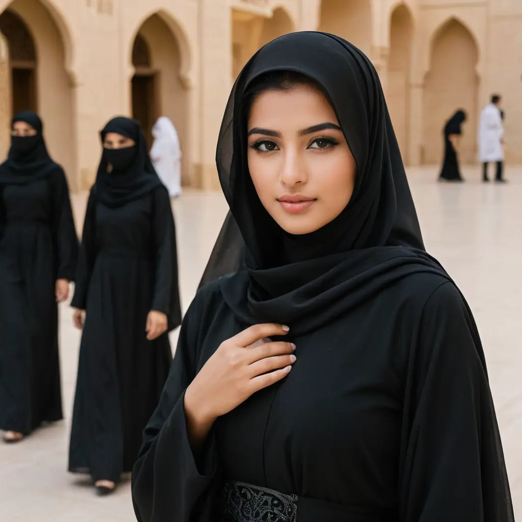 صور رائعة لفتيات سعوديات محجبات بعباءات سوداء تُظهر الجمال الطبيعي والهوية الثقافية. صور تعكس الاحتشام برونق عصري، تبرز الفخر والتقاليد بروح متجددة."