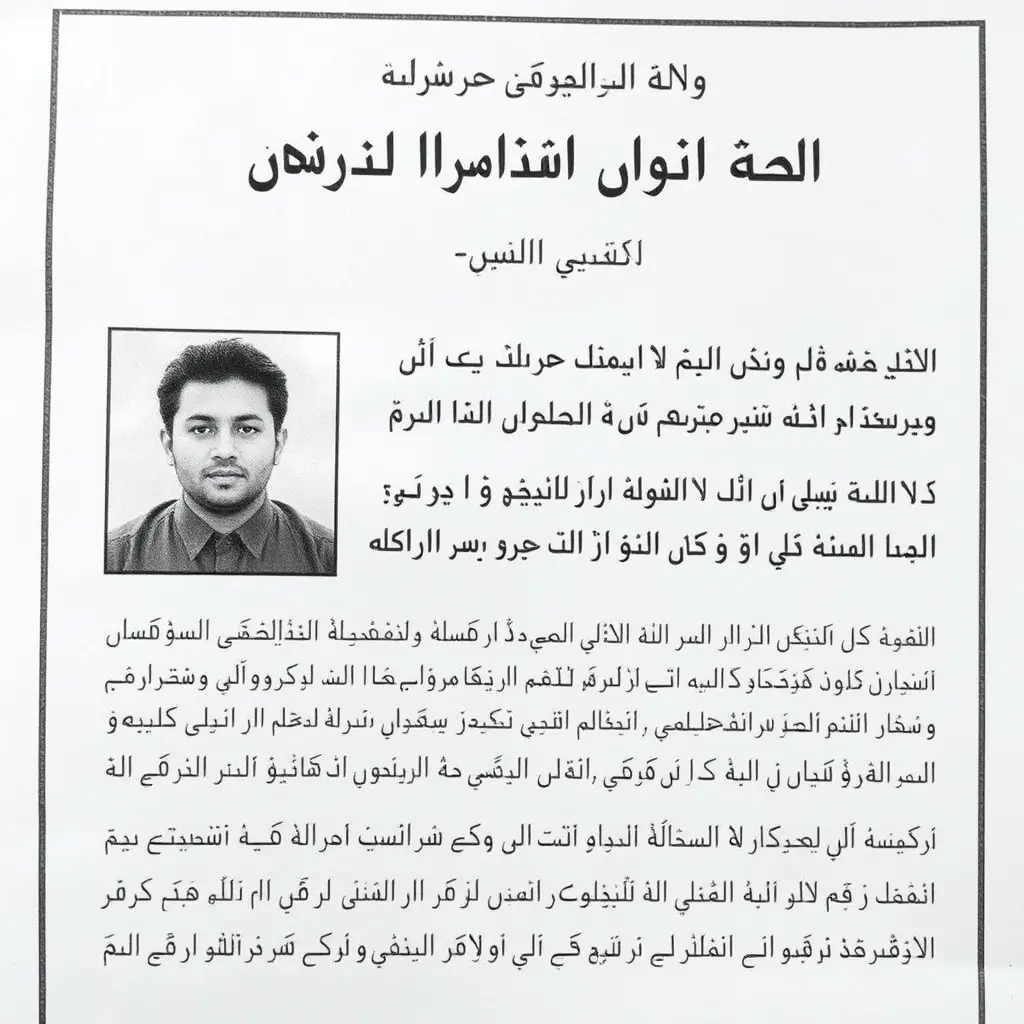نعوة وفاة لشخص متوفي اسمه ايمن محمد عبد الغني ان يكون سبب ألوفاة اثر حادث اليم وان تكون النعوة مكتوبة بالطريقة المشهورة في سوريا