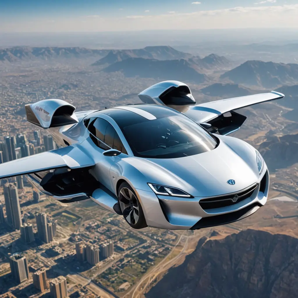 سيارة تطير في المستقبل