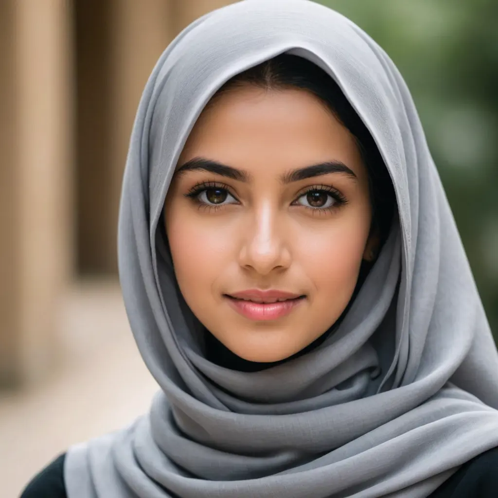 صورة لفتاة ترتدي الحجاب