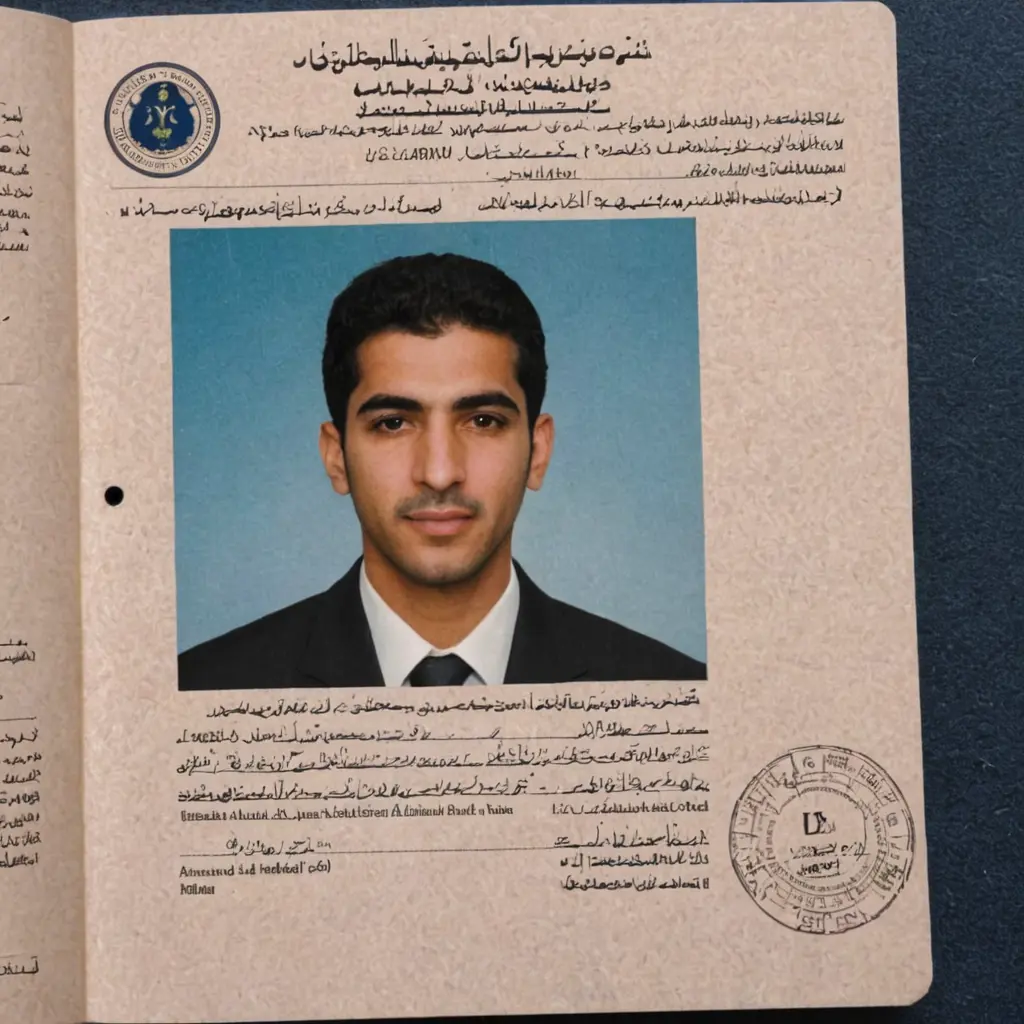 صورة محمد سلمان السرحاني في جواز سفر ليبي