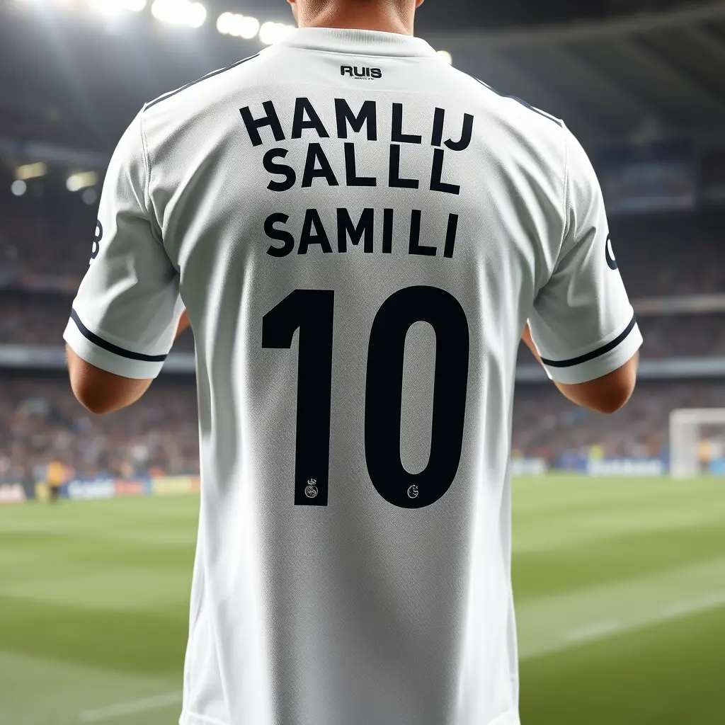 أريد اسم (Hamza sahli) على قميص ابراهيم دياز ريال مدريد 