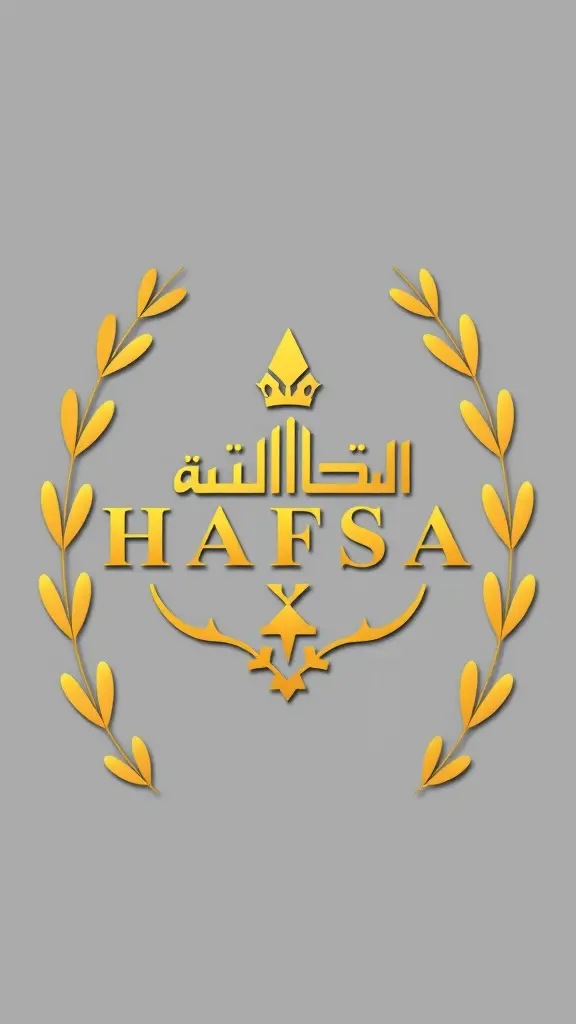 شعارات هو (المخرجة حفصة) باللون الذهبي الفخم