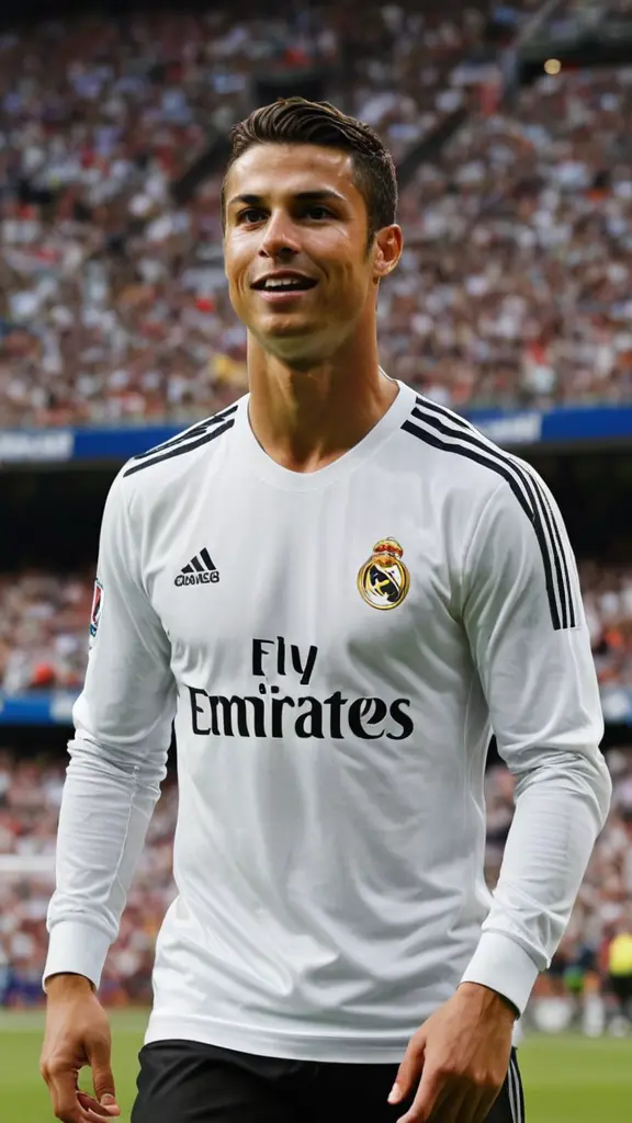 صوره كريستيانو رونالدو  في ملعب ريال مدريد 