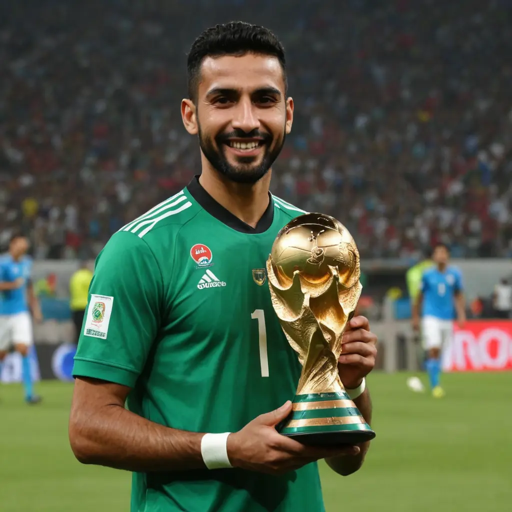 أيمن حسين و معه كأس العالم