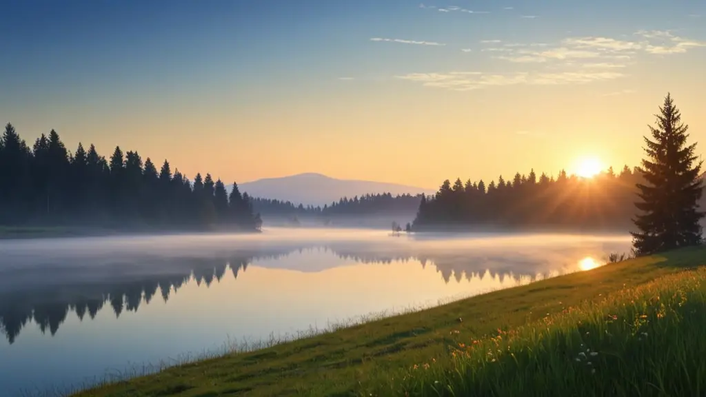 صوره فكتور منظر طبيعيه للصباح