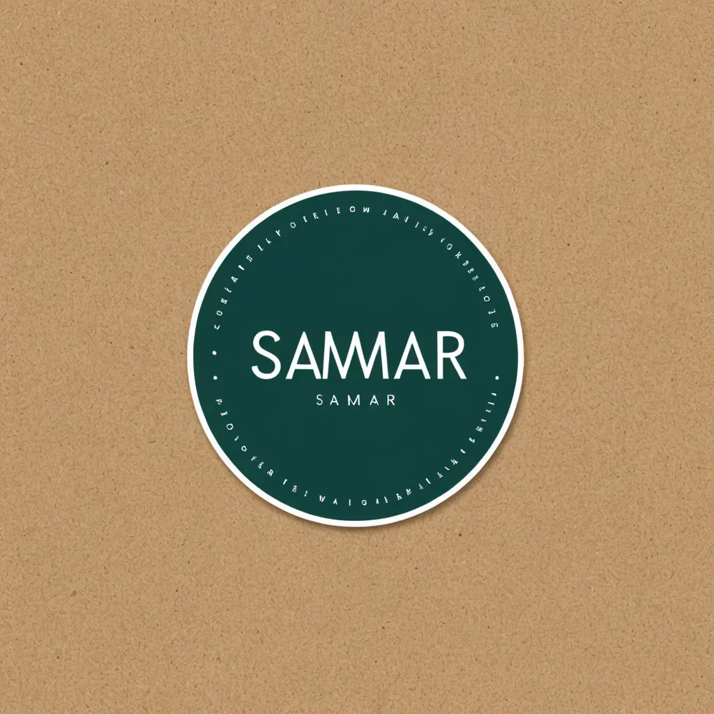 شعار لمحل تصاميم باسم سمر