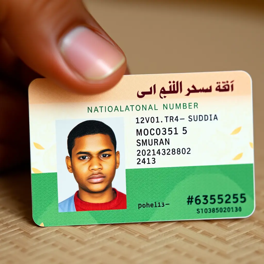 بطاقة شخصية سوداني رقم وطني
