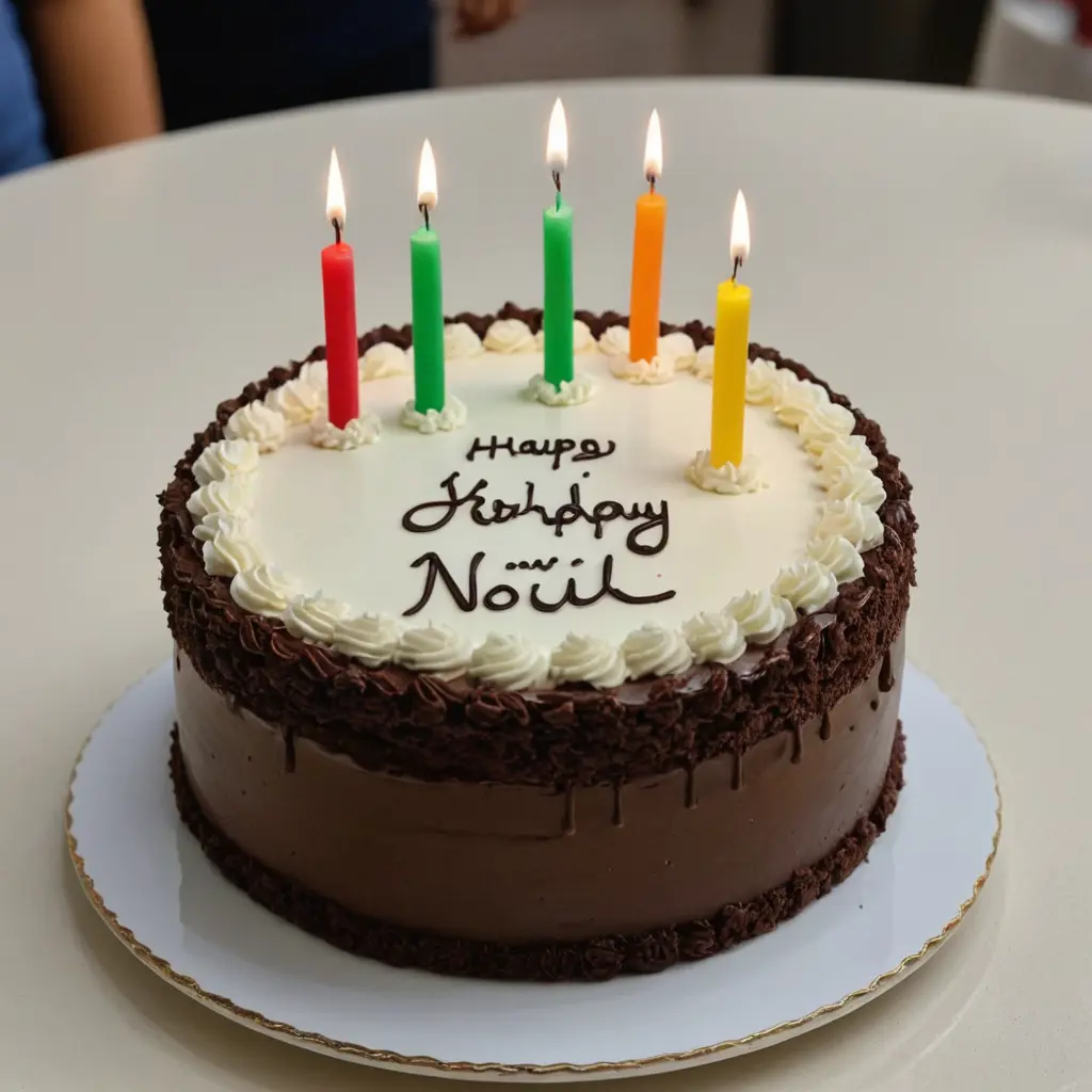 تورته باسم نوره