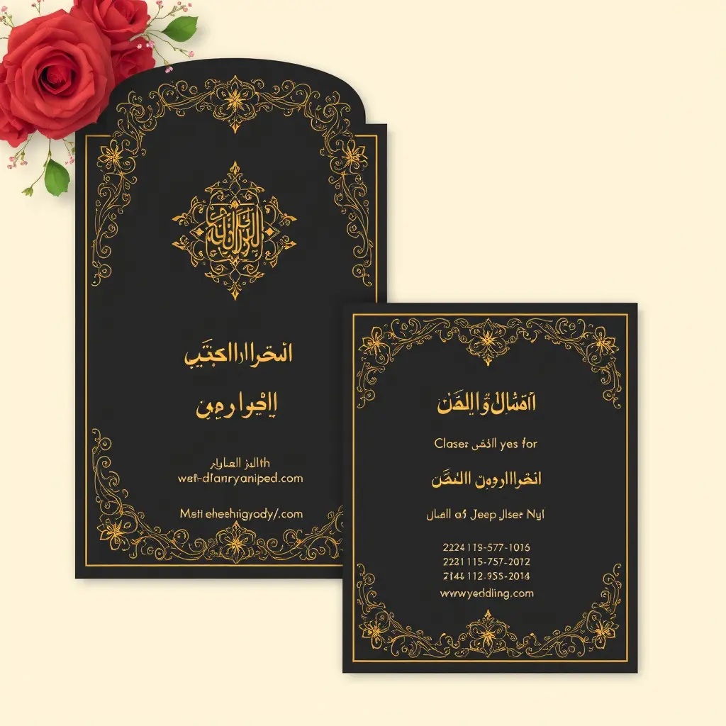 تصميم دعوه زفاف يمني شكل جديد