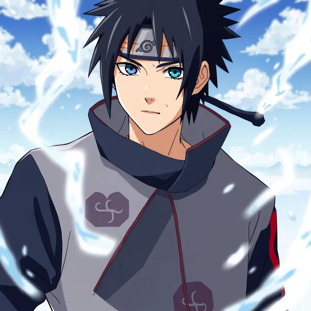 شخصية اوتشيها ساسكي من انمي ناروتو لو كان في انمي جوجتسو كايسن