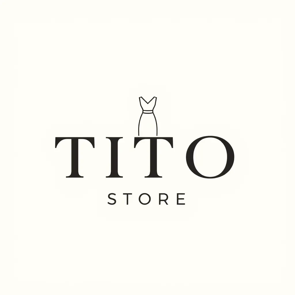 تصميم لوجو محل ملابس حريمي اسمه TITO store