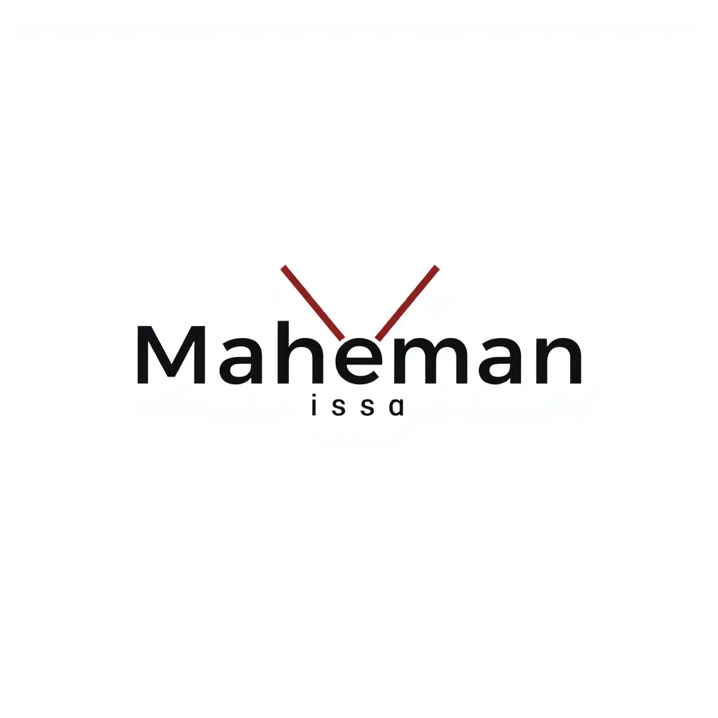 شعار أنتاج ب اسم Maheman Issa على شكل حرف M