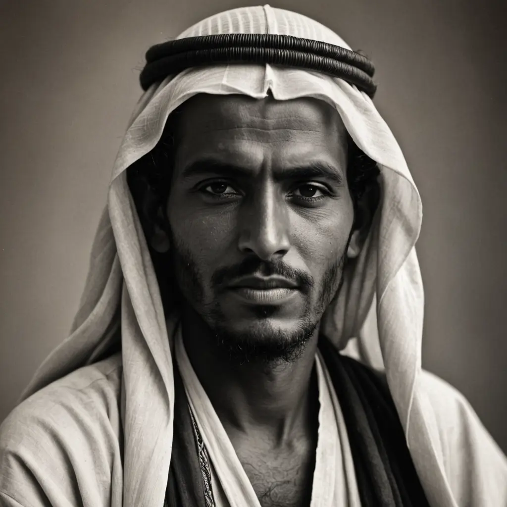 رجل سعودي بدوي قبل 200 سنة