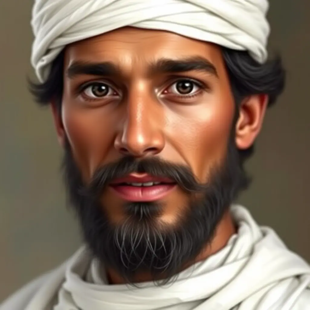 اريد شخصاً بهده الميزات 👈 لون البشرة: كان أزهر اللون، أي أبيض مشرب بحمرة، ليس بالأبيض الأمهق (شديد البياض) ولا بالآدم (الأسمر) .
الوجه: كان مستديرًا، يُشبه القمر في إشراقه، كما وصفه الصحابة بأنه "أحسن الناس وجهًا" .
العيون: واسعتان، سوداوين، فيهما حمرة خفيفة، ذات أهداب طويلة .
الأنف: مستقيم، دقيق الأرنبة، يعلوه نور .
الفم والأسنان: واسع الفم، أبيض الأسنان، مفلج الثنايا (مفرق بين الأسنان الأمامية) .
اللحية: كثيفة، سوداء، مع وجود شعرات بيض قليلة في العنفقة (الشعر بين الشفة السفلى والذقن) .
الشعر: أسود، ليس بالجعد ولا بالسبط، يصل إلى شحمة أذنيه أو بين أذنيه وكتفيه، وكان يفرق شعره من وسط رأسه .
الطول: مربوع القامة، ليس بالطويل ولا بالقصير، إذا مشى مع الناس بدا أطولهم .
البدن: معتدل الخلق، عريض الصدر، متماسك البدن، بعيد ما بين المنكبين .
اليدين والقدمين: كفّاه واسعتان، ناعمتان، قدماه مسيحيتان (مستوحتان)، أخمص القدمين مرتفع عن الأرض .