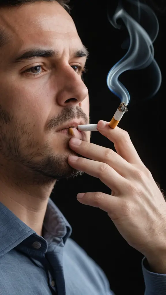 صورة تبين أضرا ر التدخين