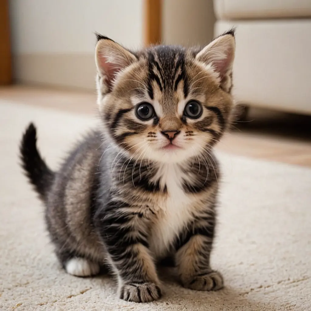 قطه صغيره لطيفة