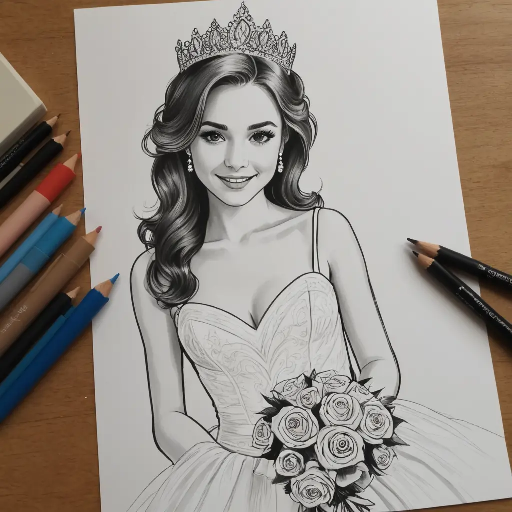 رسم صوره عروسه المولد