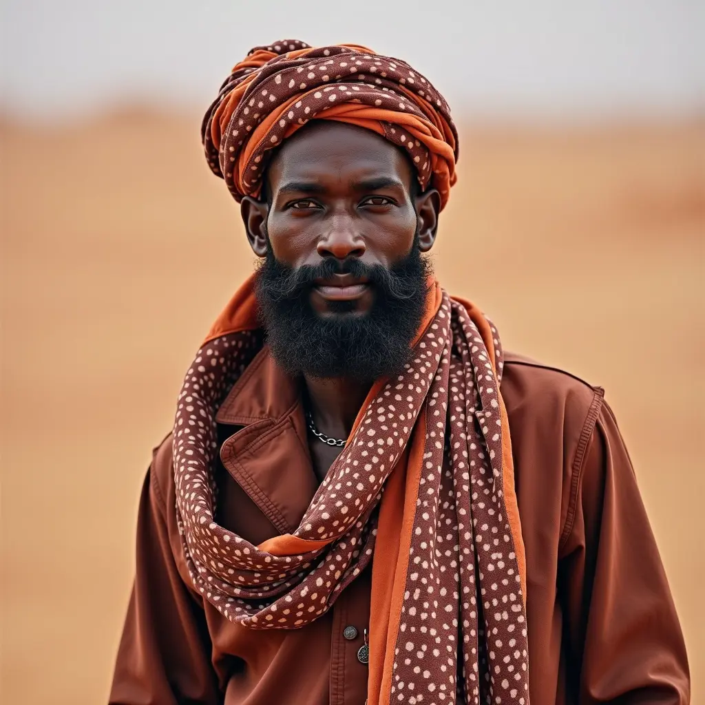 رجل سوداني يلبس الزي السوداني