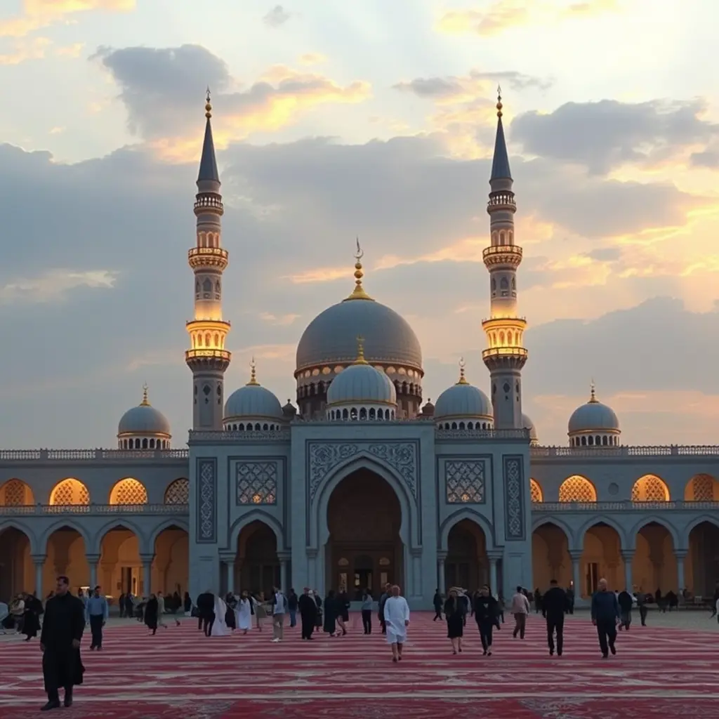 ‏صورة صباح العيد في الصباح أريد مسجد من مصر وأريد أجواء العيد وصباح العيد