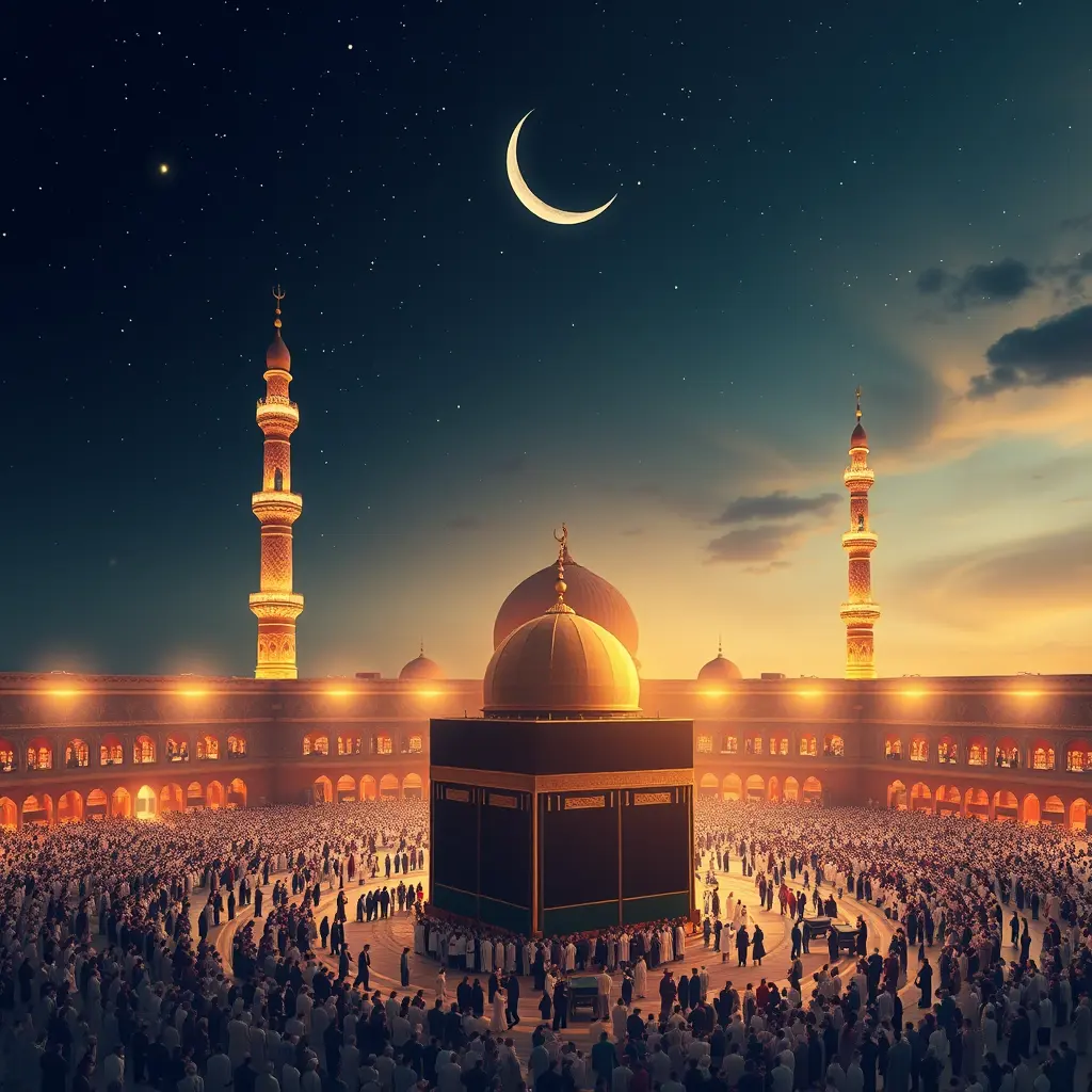 تصميم اعلان محاضرة دينية عن الحج