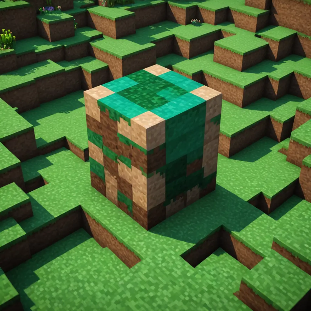 صورة لشعار لعبة ماينكرافت واقعي
