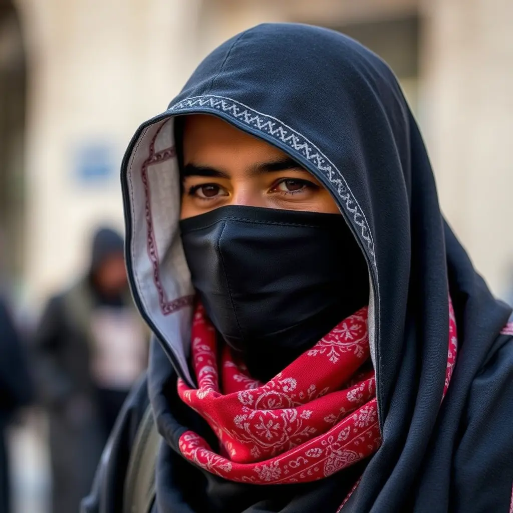 صوره شخص ملثم بي شماغ