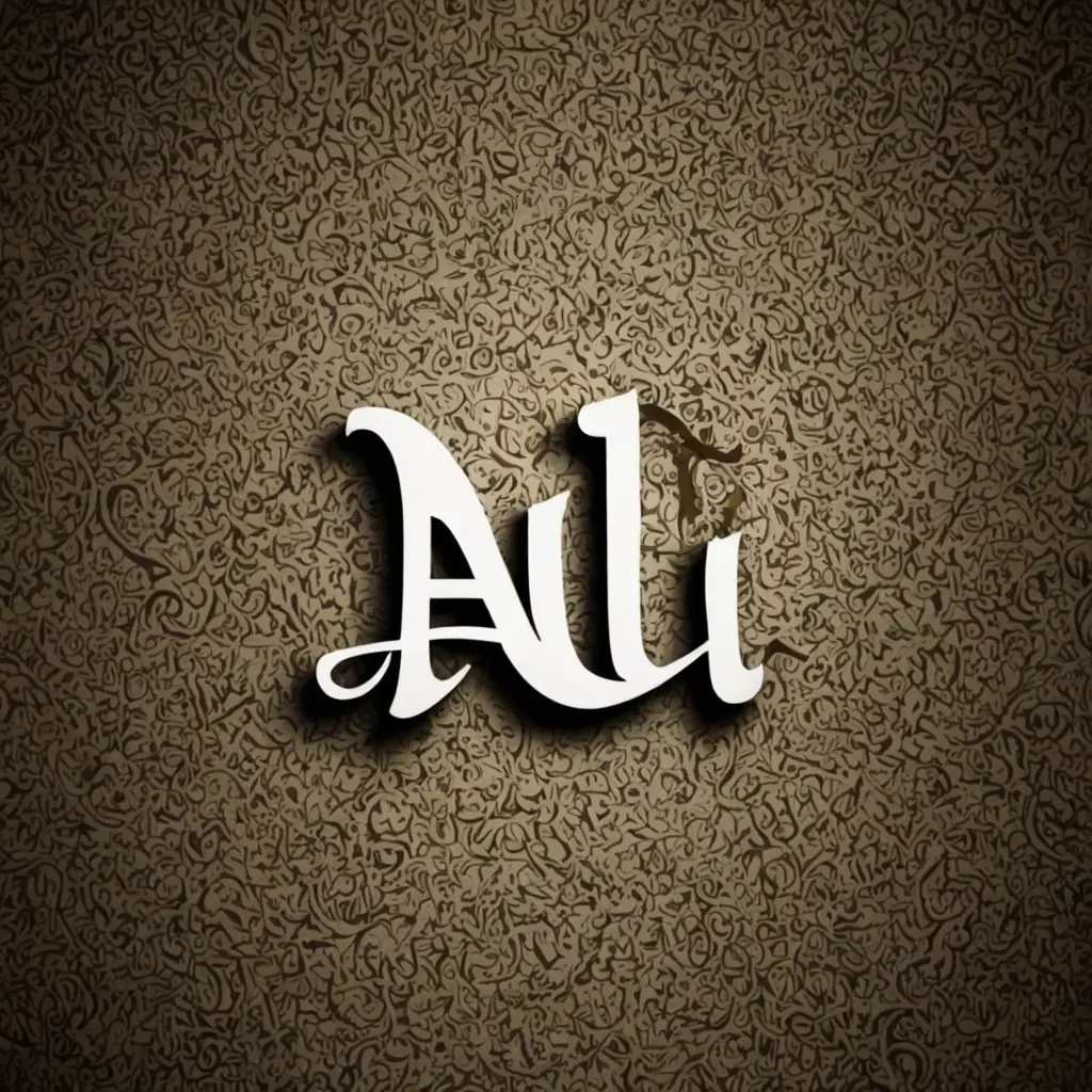 تصميم اسم Ali خلفية