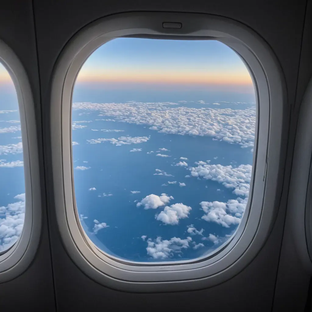 صورة من شباك طائرة