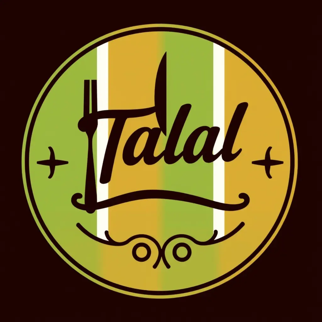 شعار مطعم بإسم طلال بالايطالي