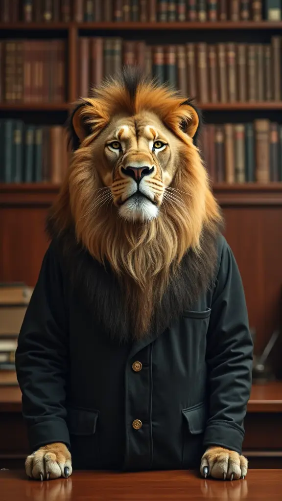 حيوان اسد أمام محكمة لفتح قضيه