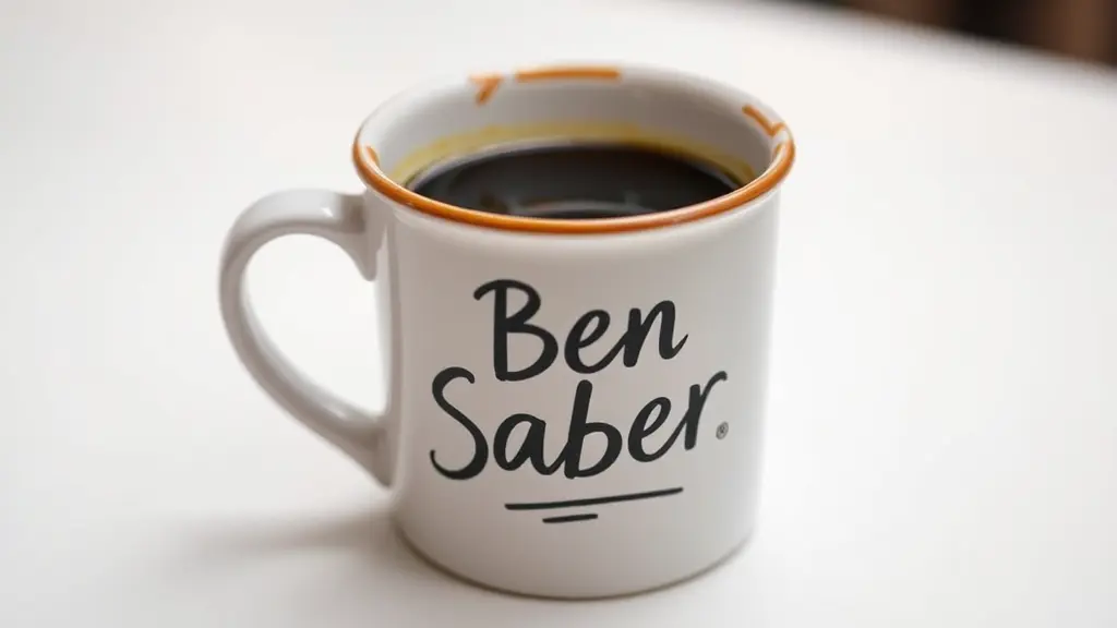 فنجان قهوة مكتوب عليها اسم  Ben Saber Ben Saber 