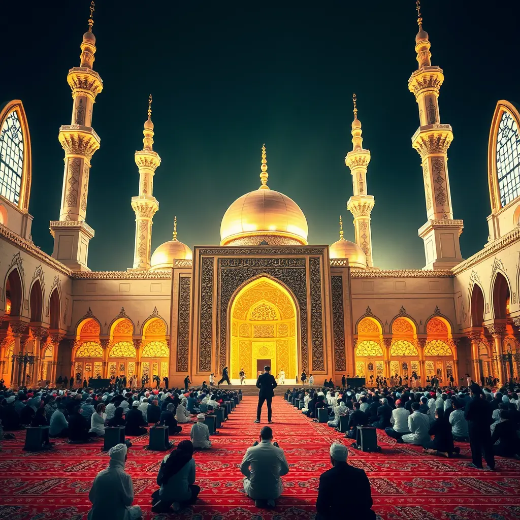 اريد مايكل جاكسون يصلي في مسجد المدينة المنورة 