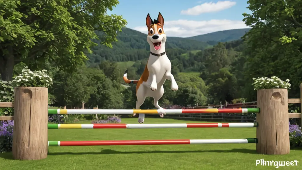 pirroquet saute il est content carrtoon