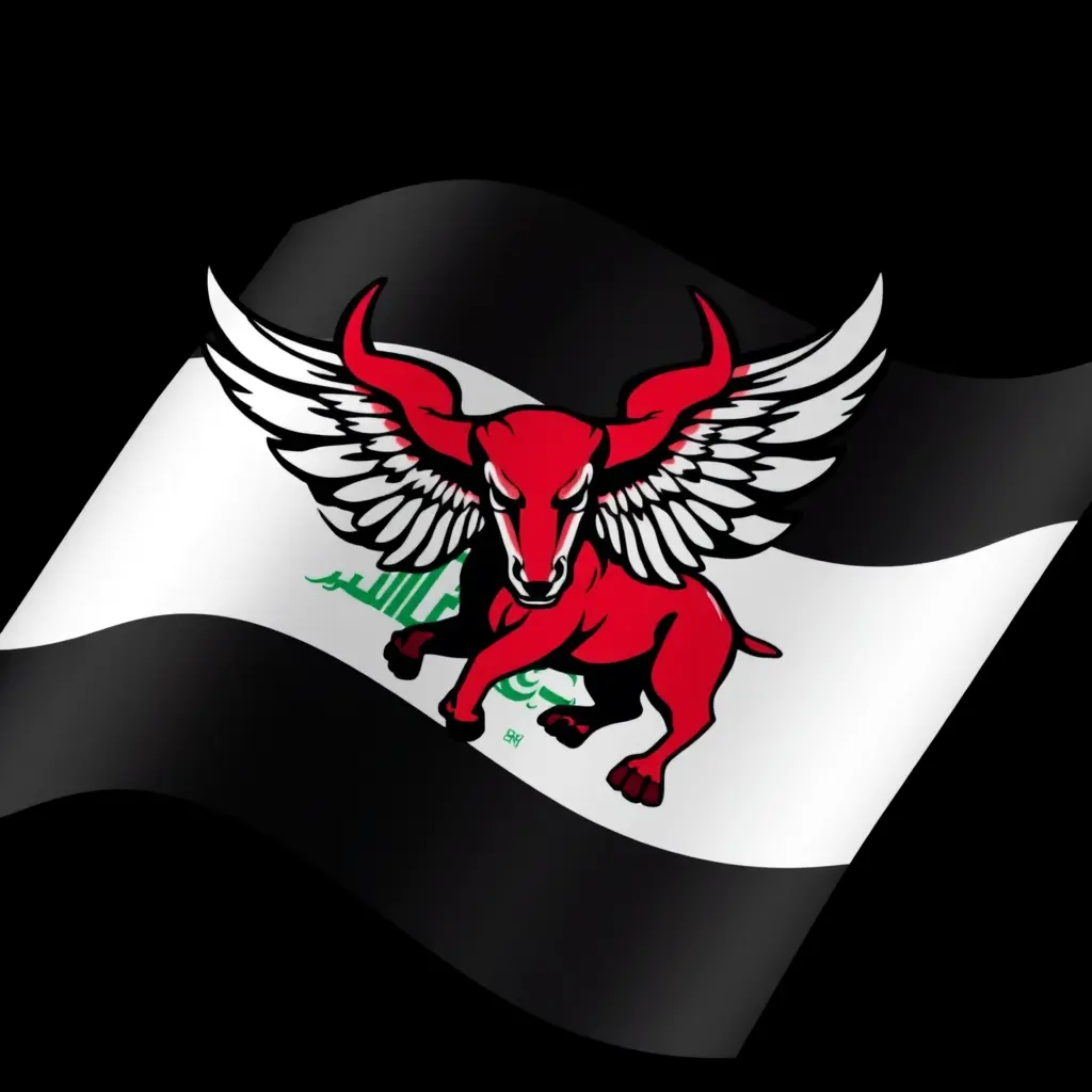 علم العراق على شكل الثور المجنح