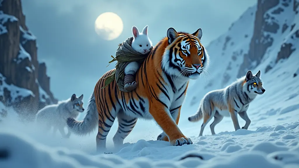 Blizzard-swept tundra under a cold - بيكاسو الخليج | Gulf Picasso