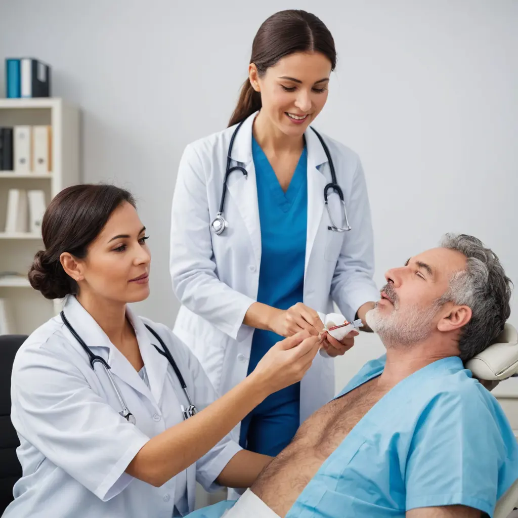 طبيب يعالج المرضى